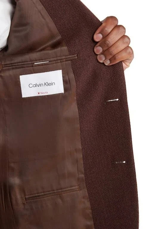 Calvin Klein Men’s Slim-Fit Wool Textured Sport Coat MSRP $375 # Size 38S