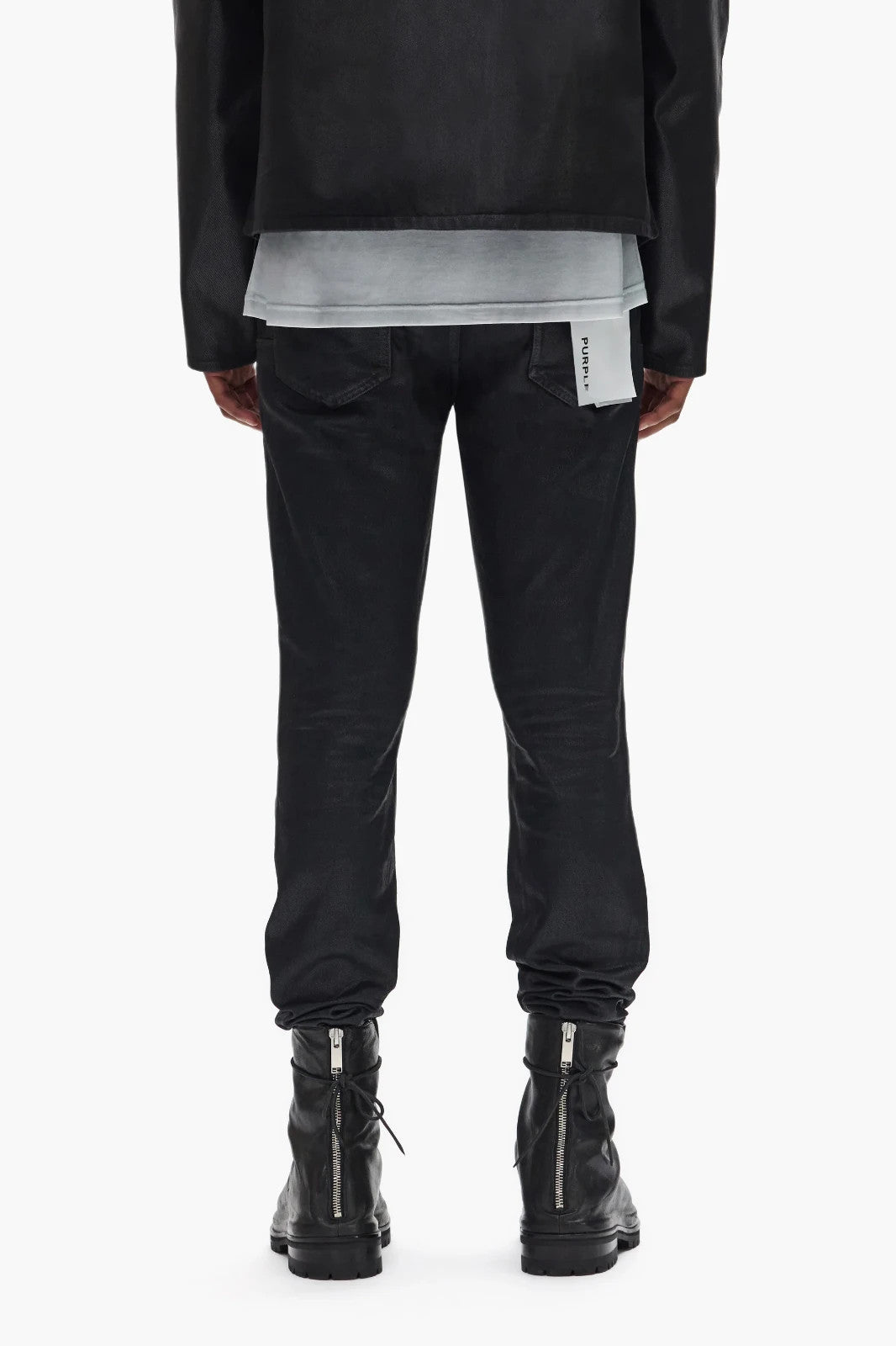 Purple Brand Coated Indigo Skinny Jeans MSRP $295