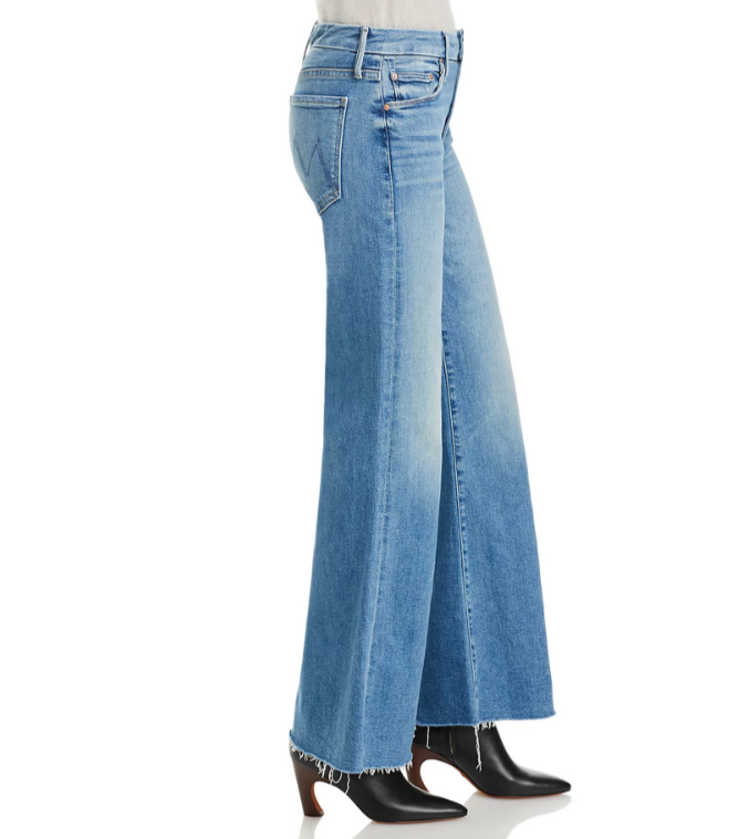 MOTHER The Roller High Rise Wide Leg Jeans MSRP $258