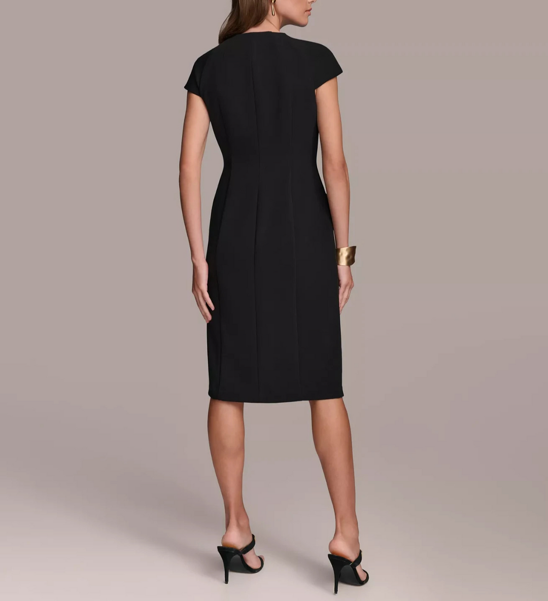 Donna Karan Women's Cap-Sleeve Double-Breasted Blazer Dress MSRP $179