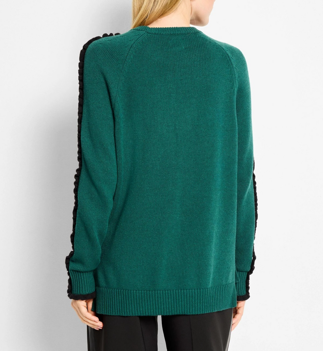 Nic+Zoe Ruffled Down Sweater MSRP $158
