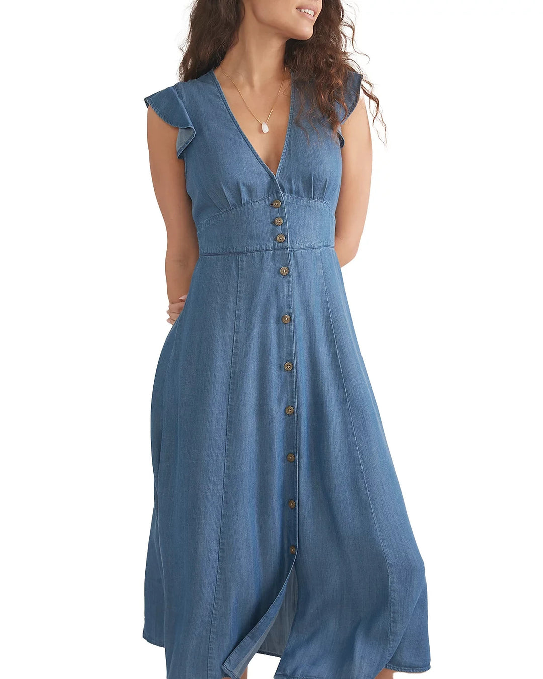 Marine Layer Camila Midi Dress MSRP $148