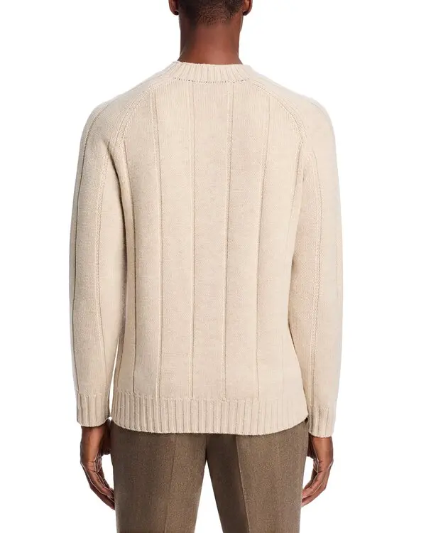 The Men's Store at Bloomingdale's Wool & Cashmere Ribbed Knit Sweater MSRP $198