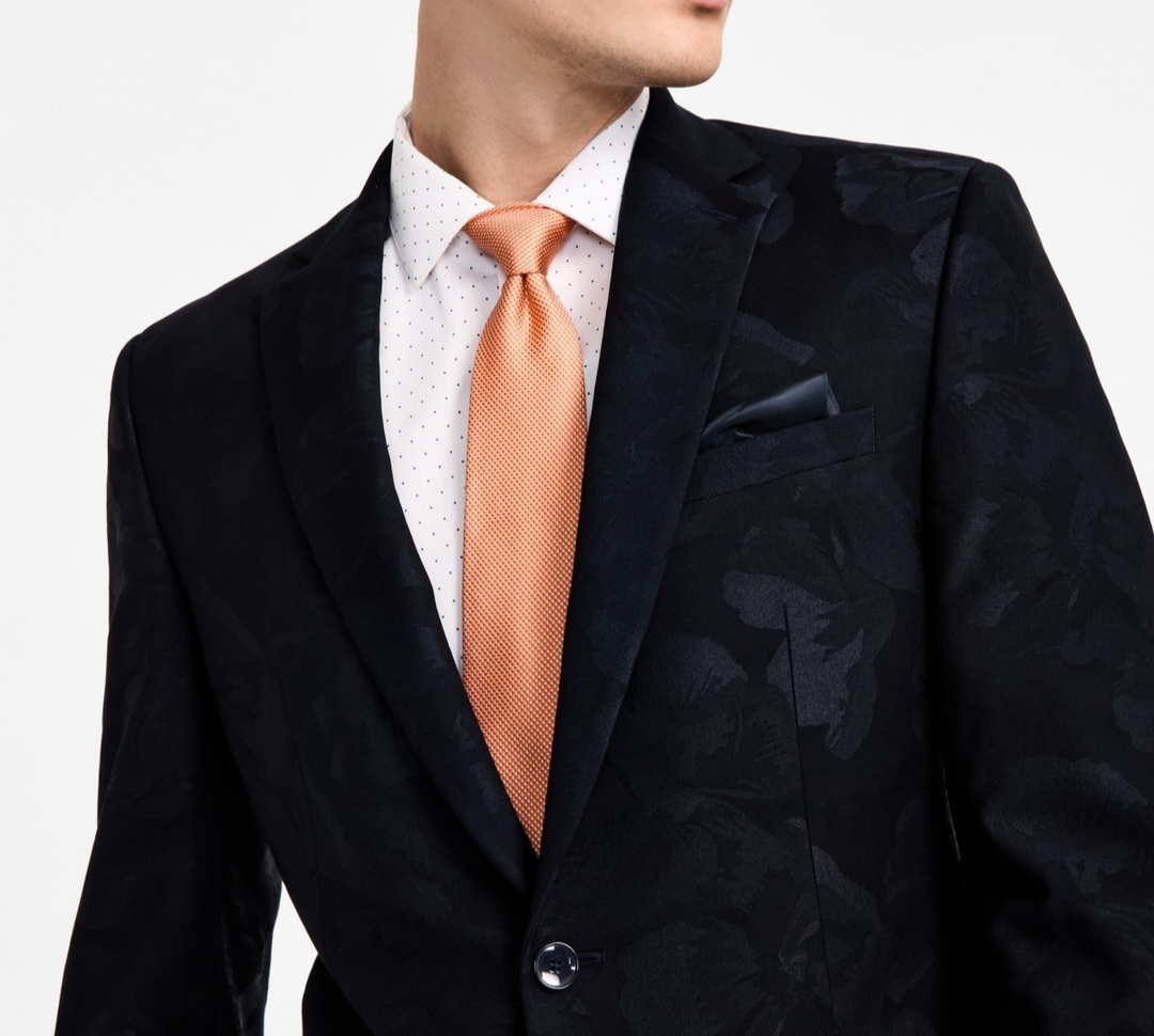 Bar III Men's Slim-Fit Jacquard-Floral Evening Jacket size 36S MSRP $295