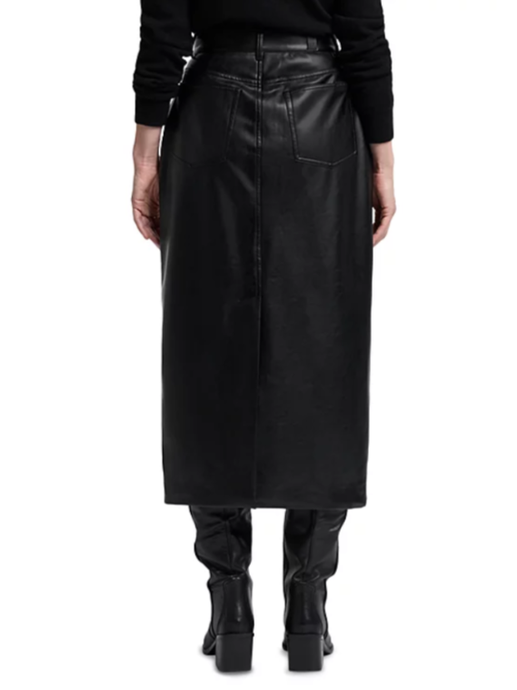 7 For All Mankind Faux Leather Skirt MSRP $218