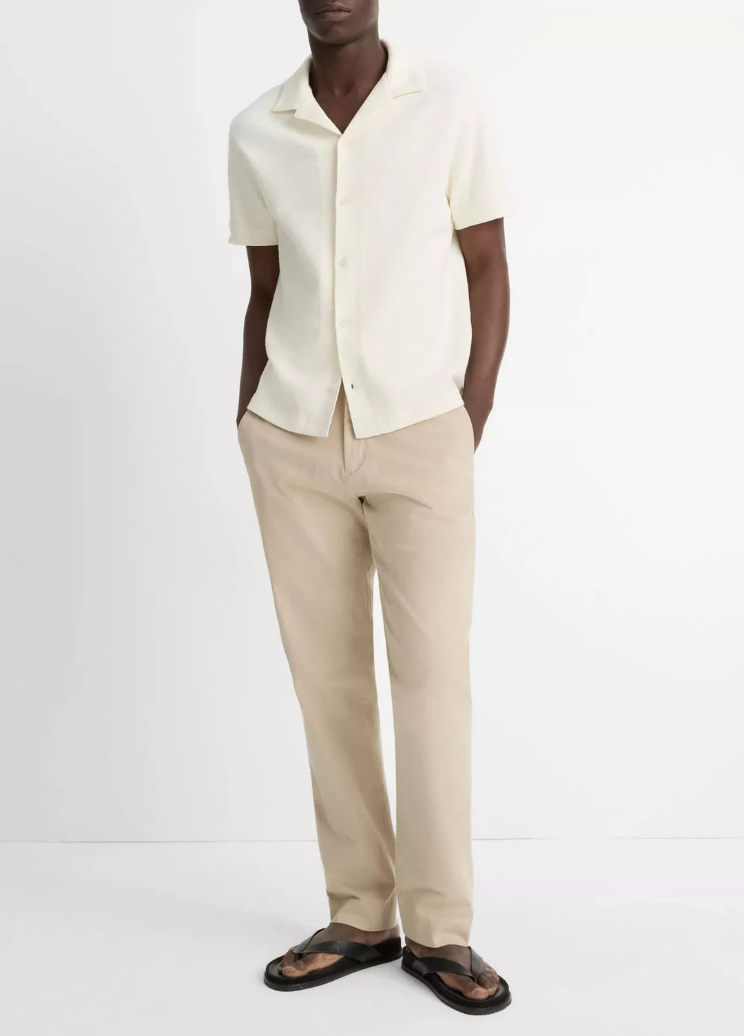 Vince Cotton Bouclé Cabana Shirt MSRP $195