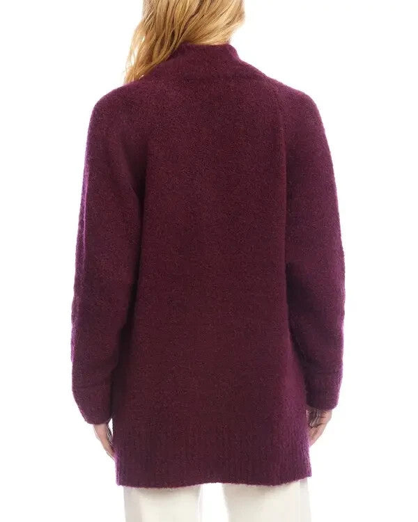 Karen Kane Bouclé Cardigan Sweater MSRP $158