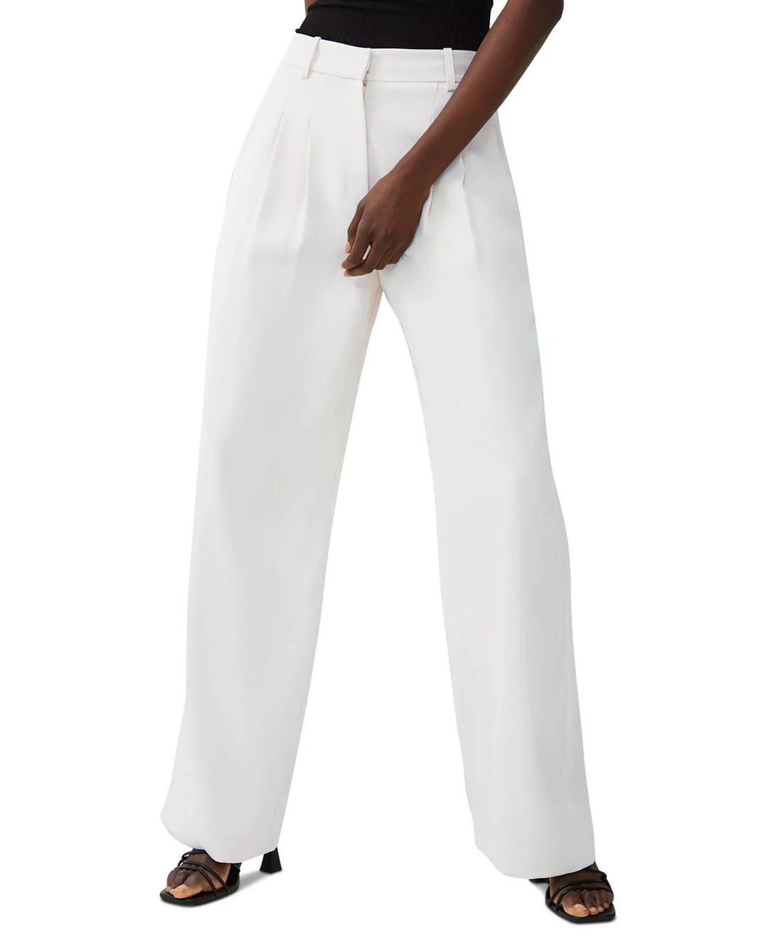 French Connection Women's Harrie Wide-Leg Suiting Pants MSRP $98