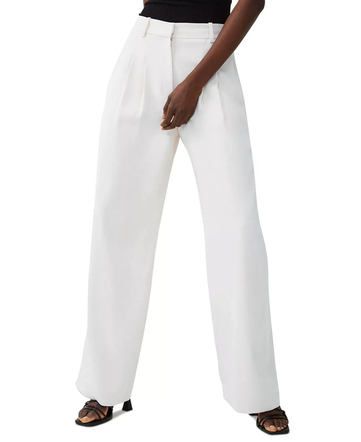 French Connection Women's Harrie Wide-Leg Suiting Pants MSRP $98