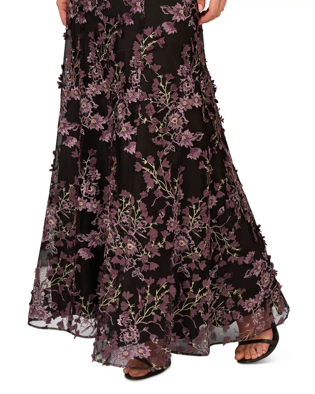 Aidan Mattox Embroidered Gown MSRP $450