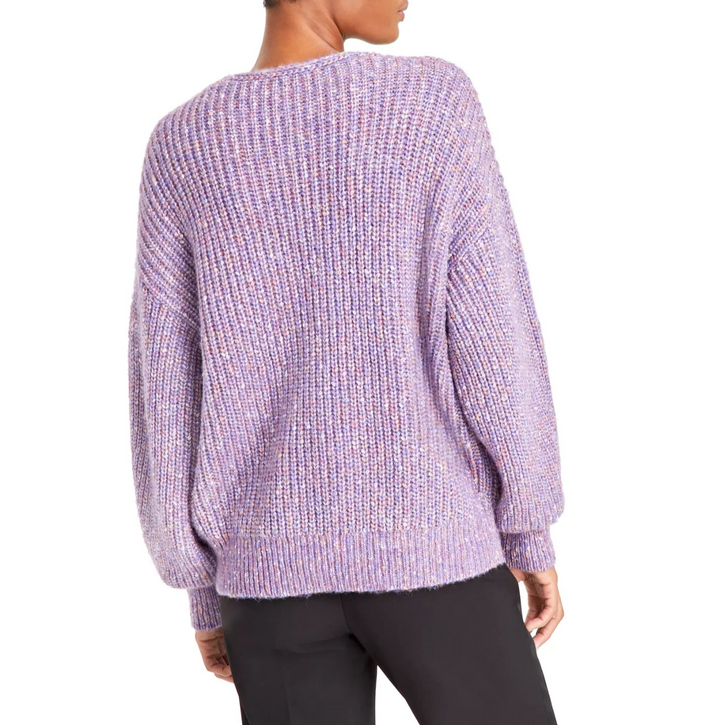 BOSS Orange Women's Facacia V-Neck Dropped-Shoulder Sweater  MSRP $178