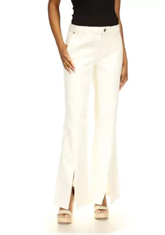 Michael Kors Slit Front Flare Denim Jeans MSRP $145