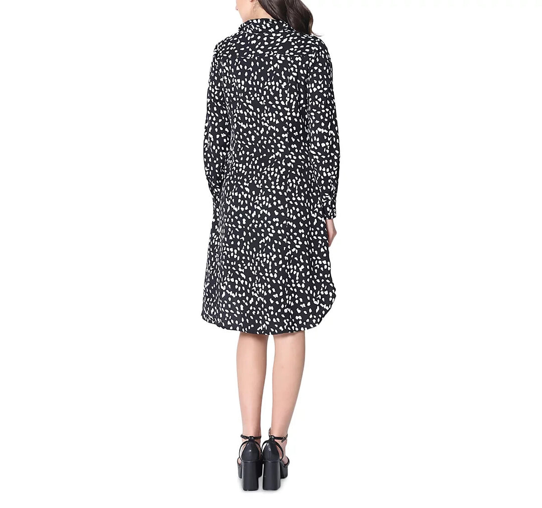 Gracia Tie Front Shirt Dress MSRP $122