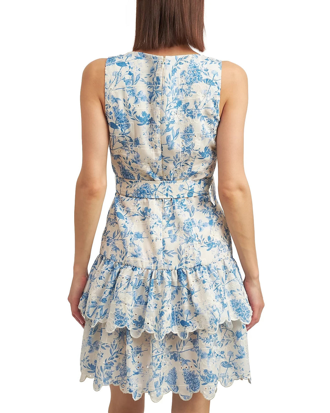 En Saison Embroidered Ruffled Dress MSRP $148
