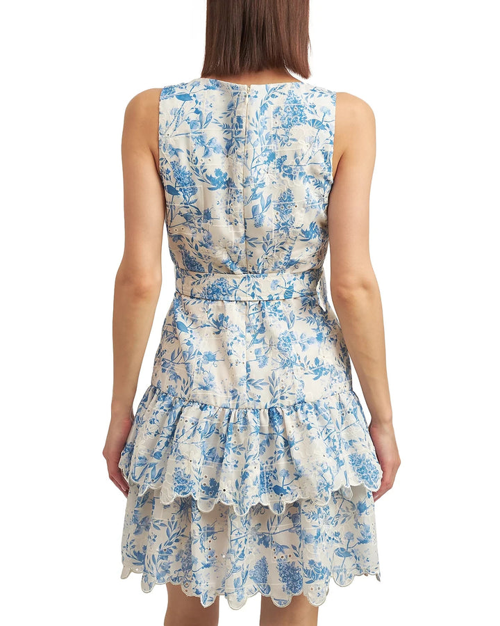 En Saison Embroidered Ruffled Dress MSRP $148