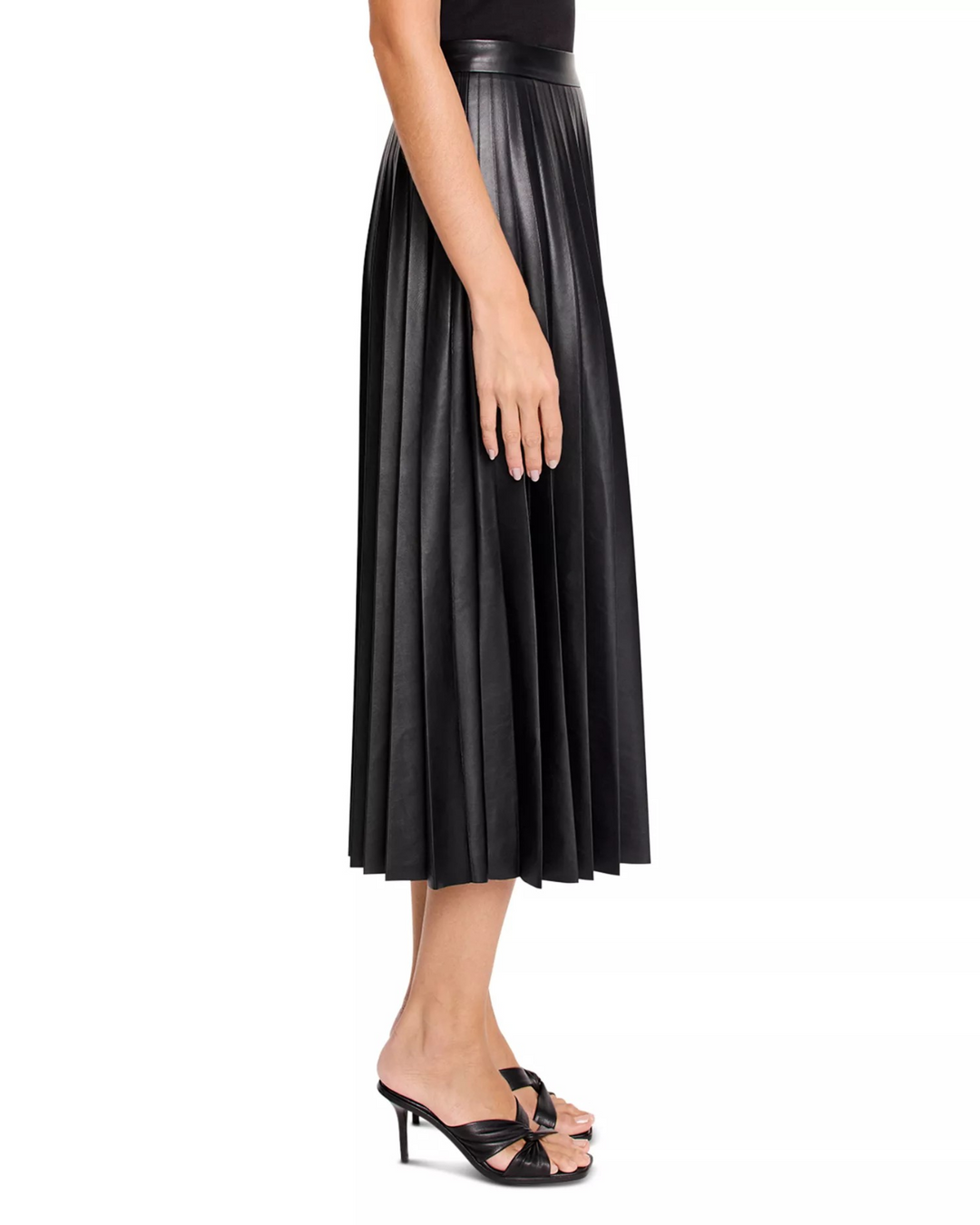 NIC+ZOE Faux Leather Flirt Skirt MSRP $188