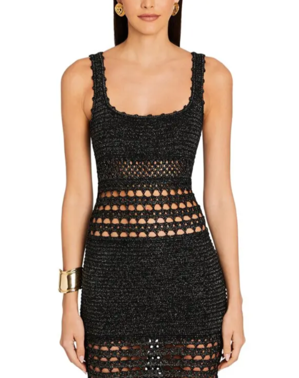 Retrofete Avril Crochet Dress MSRP $495