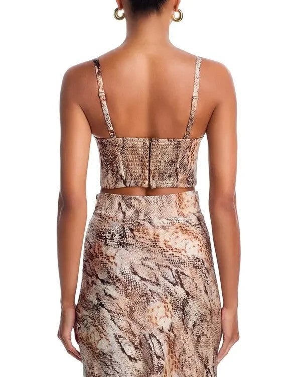 L'Agence Sonya Silk Bustier MSRP $265