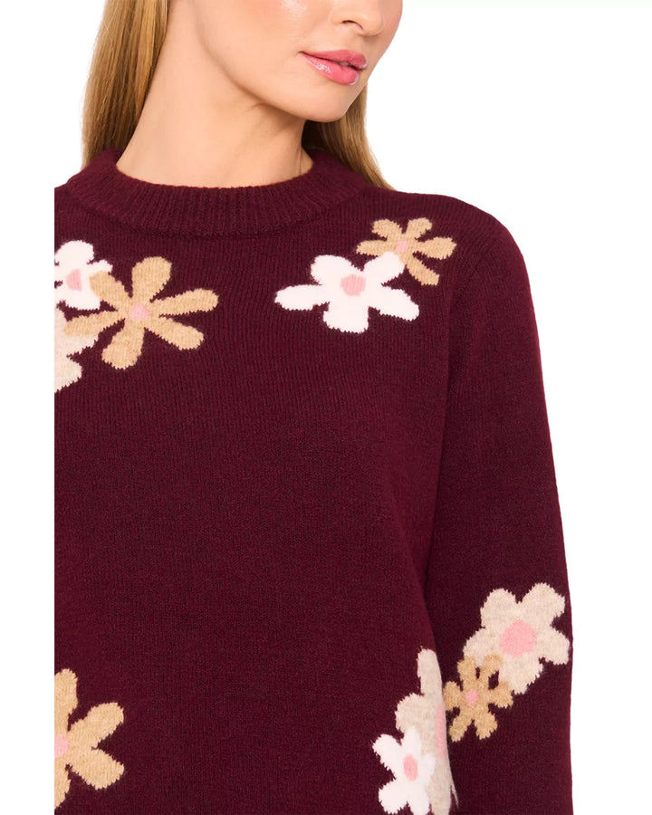 CeCe Groovy Flower Sweater MSRP $79