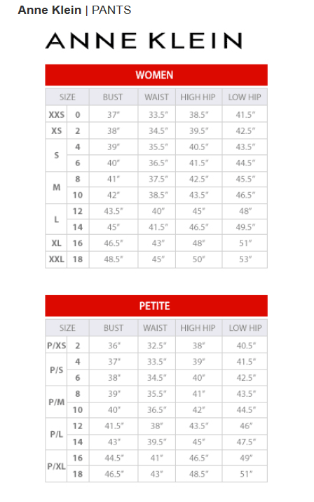Anne Klein Grace Mid Rise Straight-Leg Ankle Pants MSRP $89