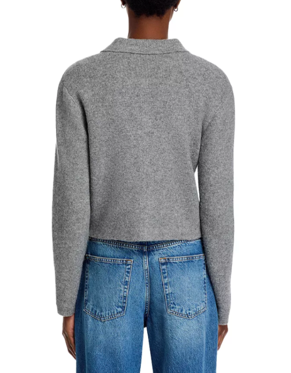 FRENCH CONNECTION Ellie Collared Knit Cardigan MSRP $138