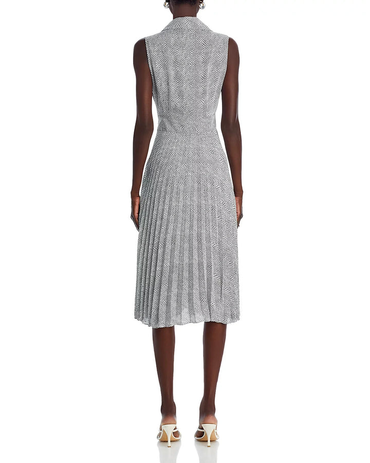 T Tahari Sleeveless Button Down Midi Dress MSRP $138