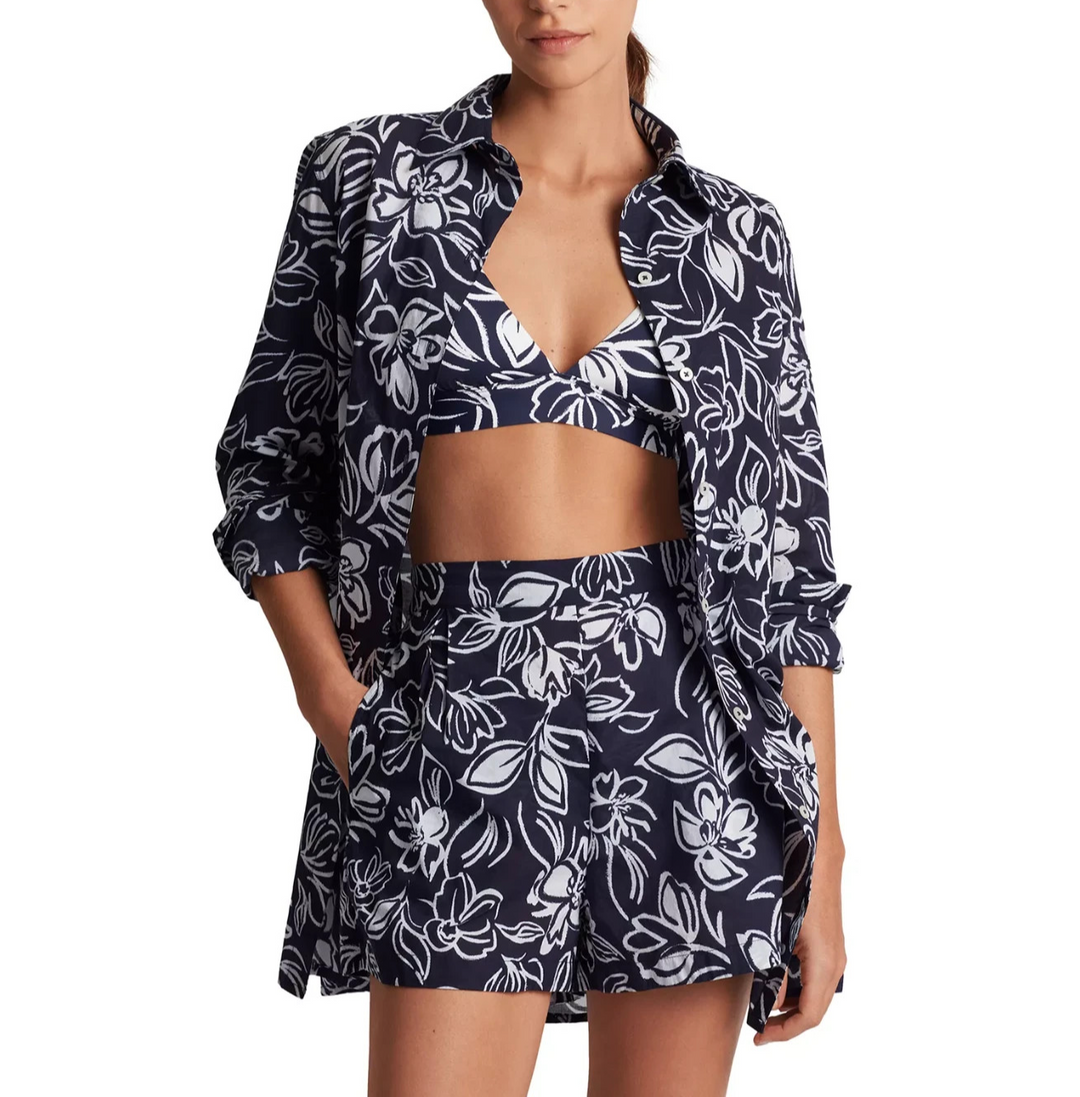 Lauren Ralph Lauren Women's Floral-Print Swim Cover-Up Set MSRP $195