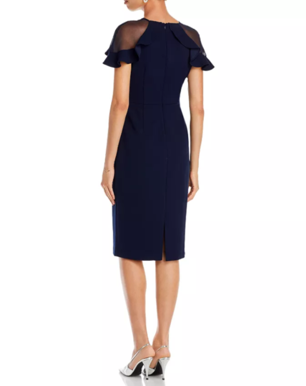 Eliza J Ruffle Sleeve Cocktail Dress MSRP $158