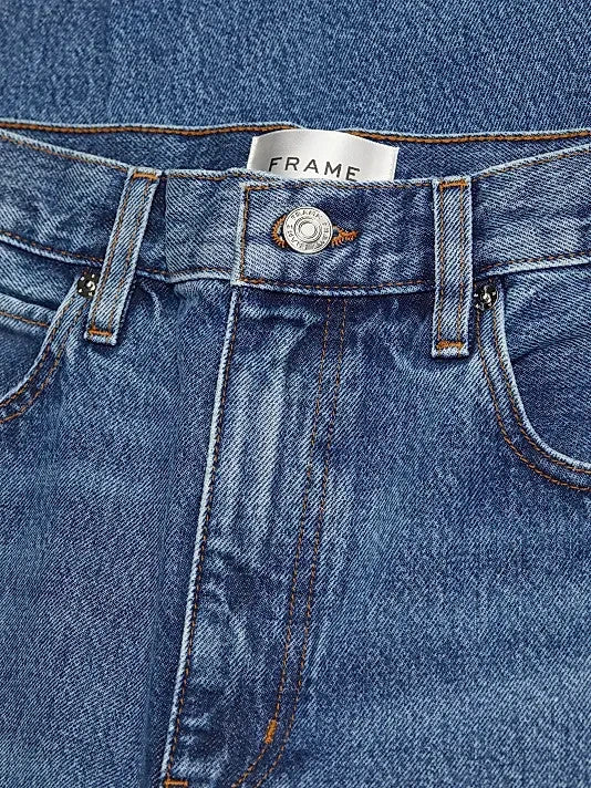FRAME The Bubble High-Rise Barrel Crop Jeans MSRP $298