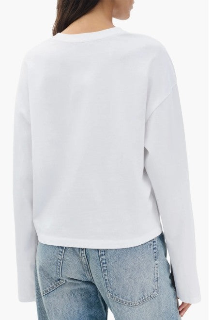 rag & bone Kelley Boxy Long Sleeve Cotton Jersey T-Shirt MSRP $128