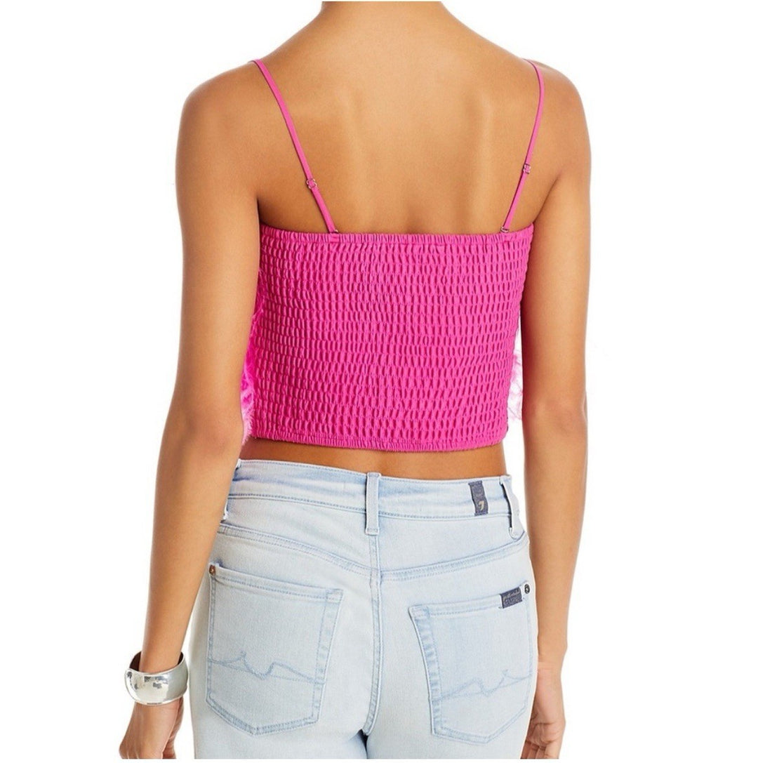 Lucy Paris Milly Feather Top MSRP $98