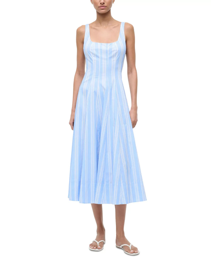 STAUD Wells Midi Dress MSRP $325