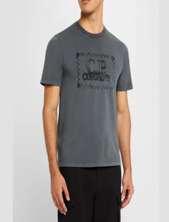 C.P. COMPANY Jersey Logo Label T-Shirt MSRP $195