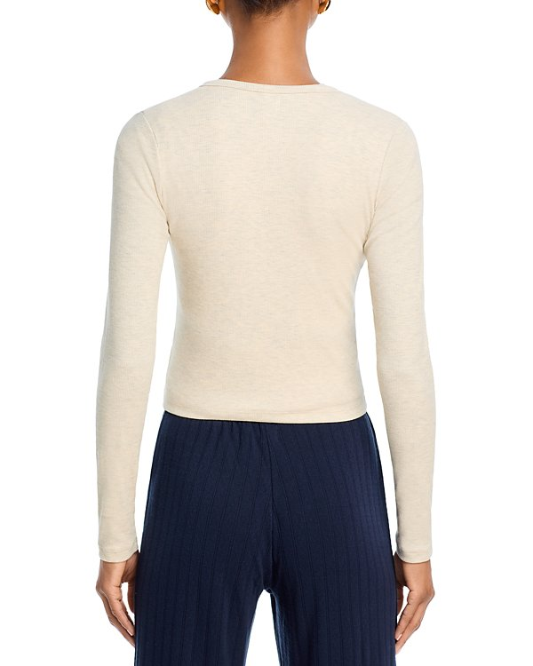 LESET Kelly Fine Rib Snap Front Cardigan MSRP $180