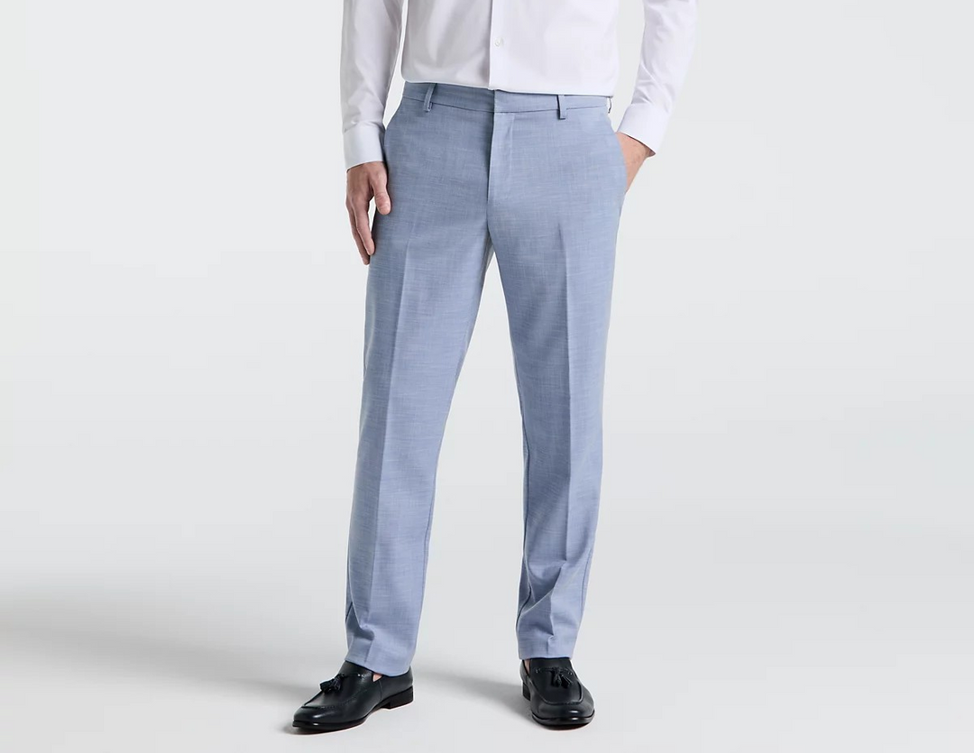 Perry Ellis Portfolio Men's Modern Fit Sharkskin Dress Pants MSRP $95