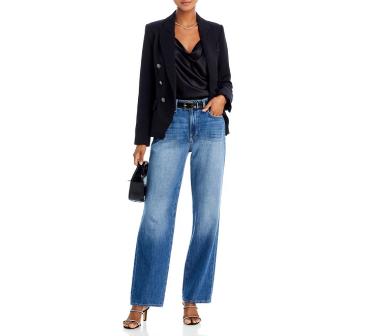 L'AGENCE Jones Ultra High Rise Stovepipe Straight Jeans MSRP $295