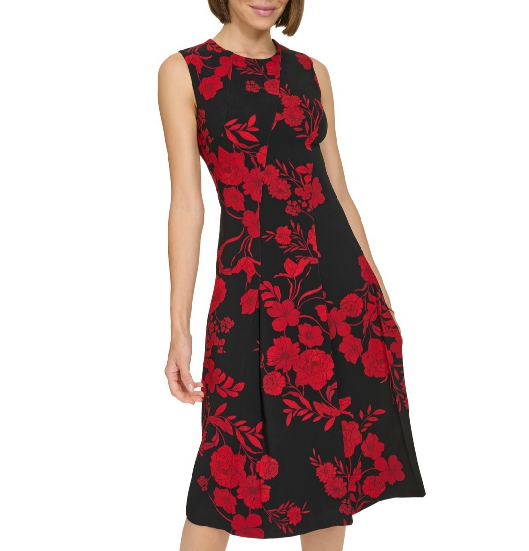 Tommy Hilfiger Sleeveless Printed Dress MSRP $129