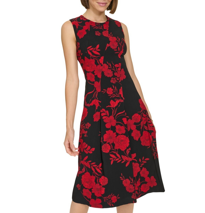 Tommy Hilfiger Sleeveless Printed Dress MSRP $129