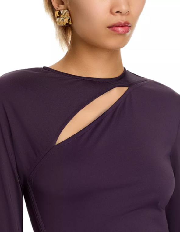 Victoria Beckham Long Sleeve Jersey Gown MSRP $1490