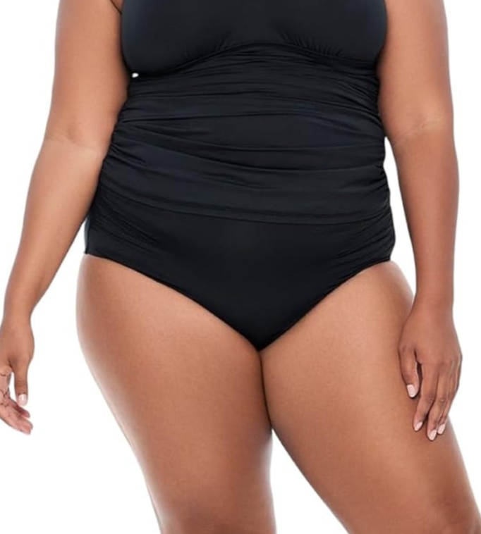 Lauren Ralph Lauren Plus Size High Neck Tankini Top Swim Bottom MSRP $70