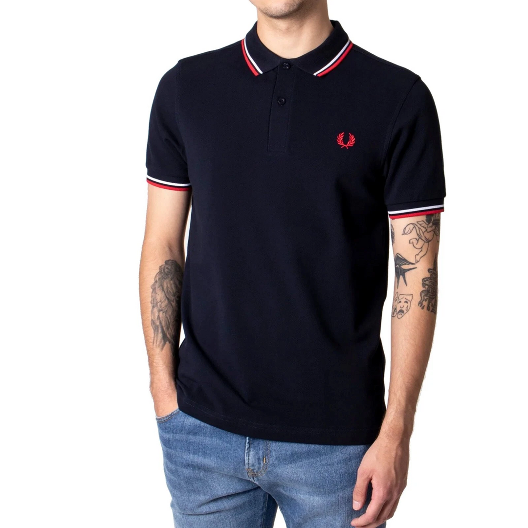 Fred Perry Twin Tipped Slim Fit Polo MSRP $98