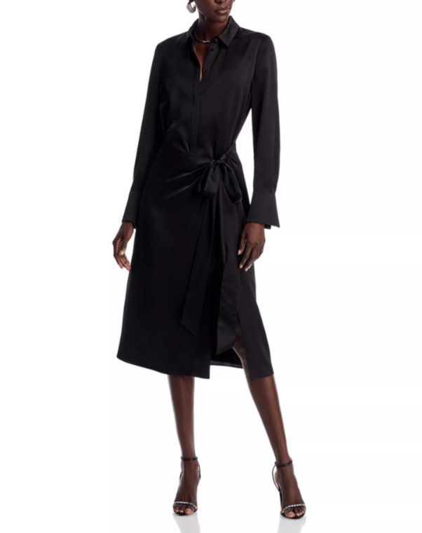 Kobi Halperin Alara Sateen Shirt Dress MSRP $598