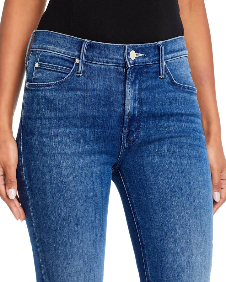 MOTHER The Dazzler Mid Rise Ankle Fray Jeans MSRP $238