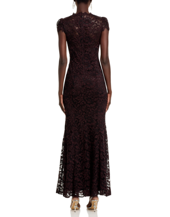 Eliza J Scalloped-Edge Lace Gown MSRP $268
