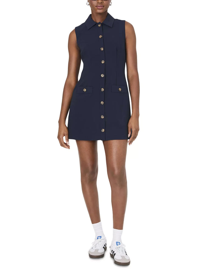 French Connection Azra Button Front Dress MSRP $138