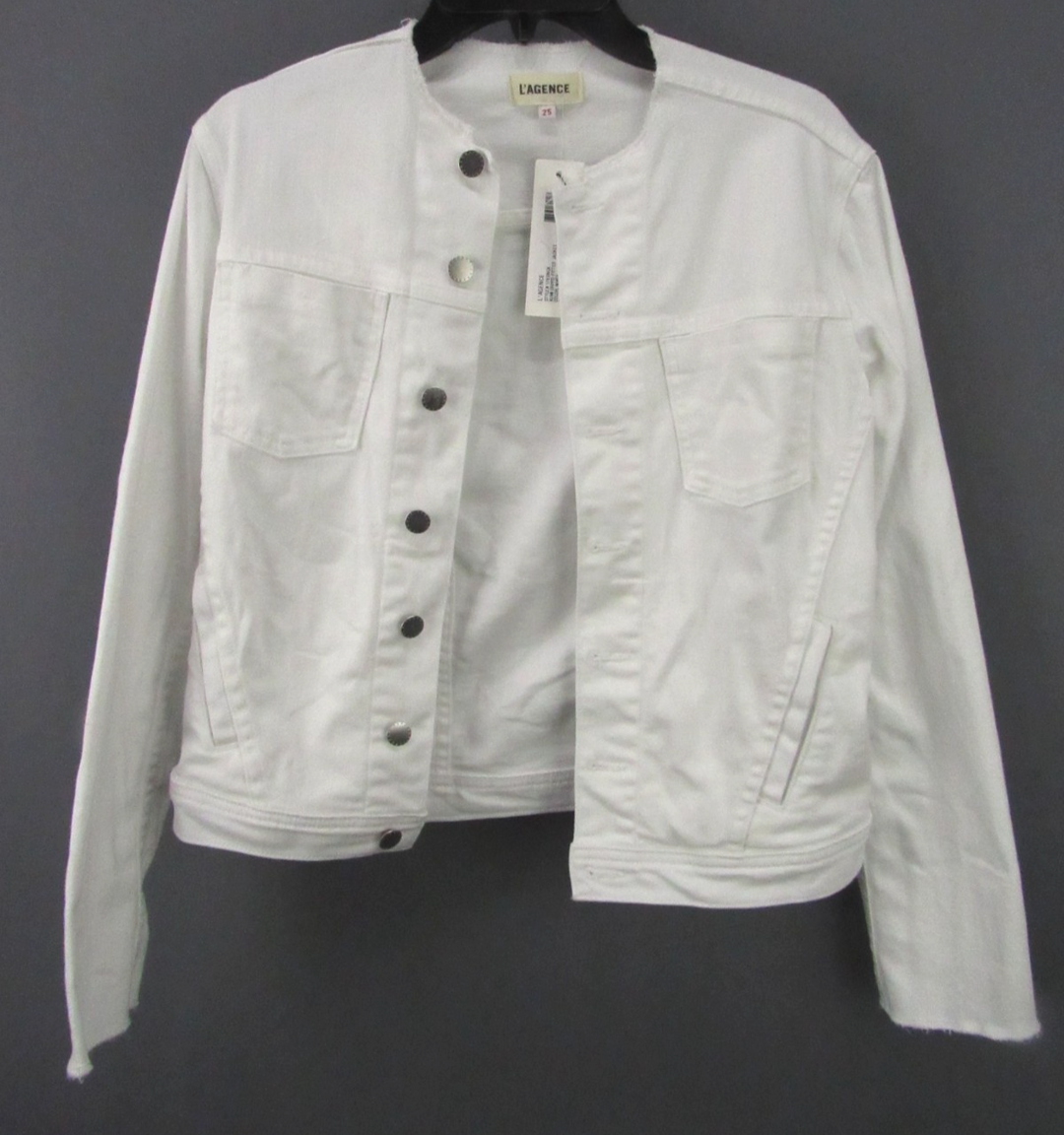 L'AGENCE Button Front Crop Jacket