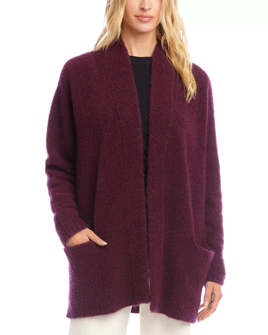 Karen Kane Bouclé Cardigan Sweater MSRP $158
