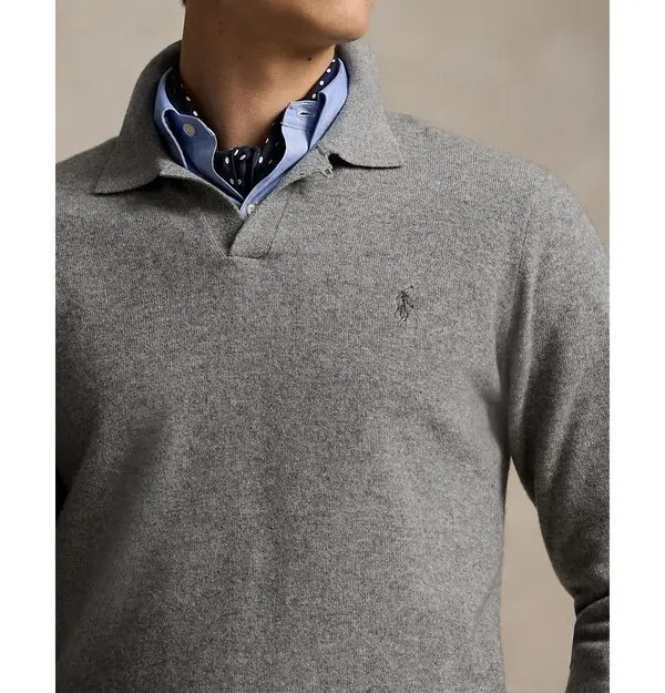Polo By Ralph Lauren Regular Fit Wool Polo Sweater MSRP $228