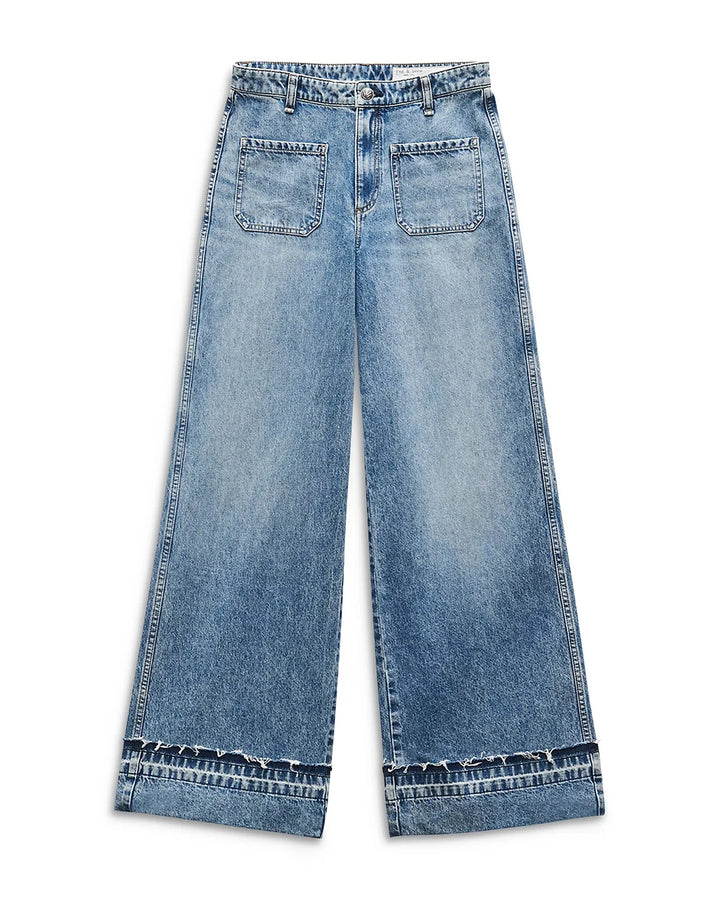 rag & bone Marina High Rise Wide Leg Jeans MSRP $318