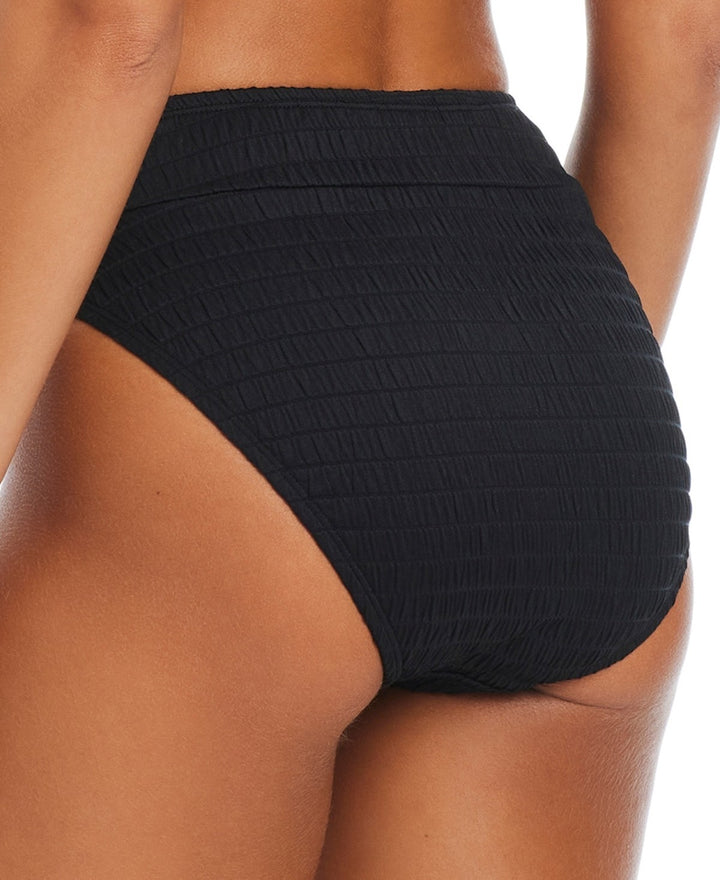 Bar III Women's Pucker Up V-Waist High-Leg Bikini Bottoms MSRP $34